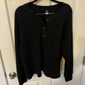 Old Navy Black Plush Tee